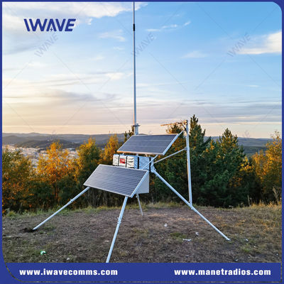 タクティカルVHFUHF基地局 MANETラジオ基地局 太陽光発電
